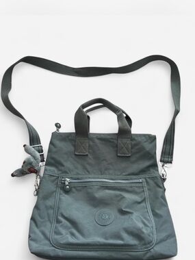 Kipling Crossbody Tote in Nocturnal Green